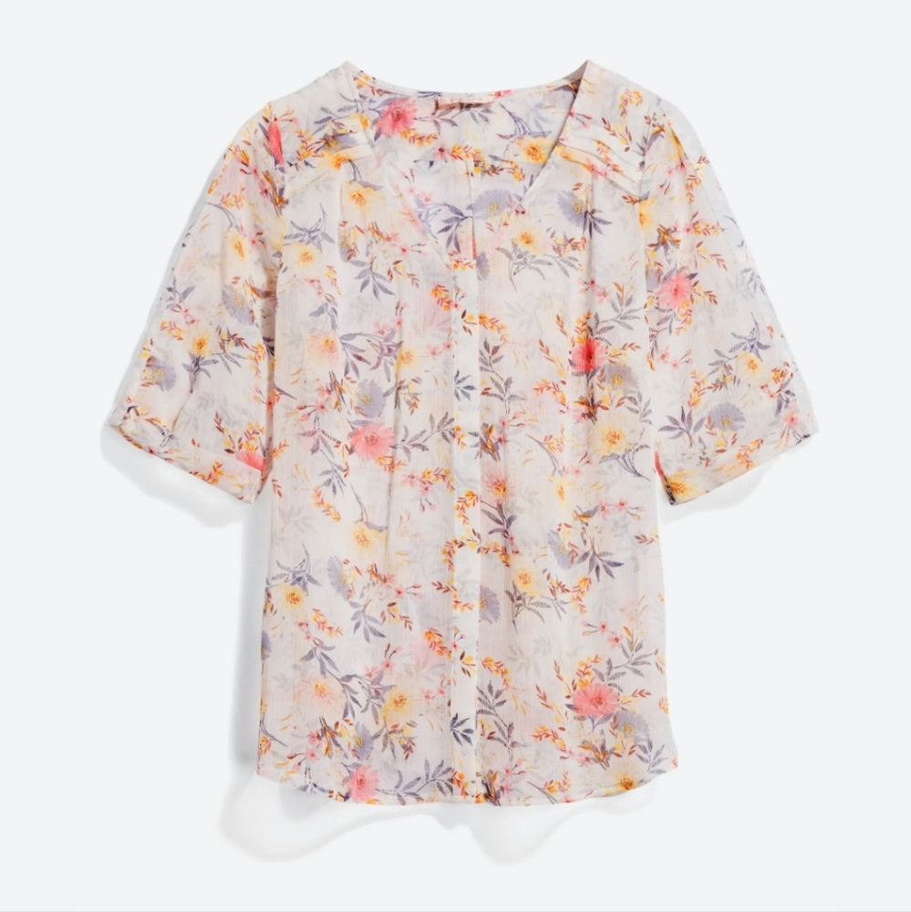 Skies are Blue, Mayven V-Neck Blouse